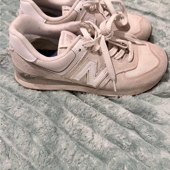 New Balance Off-White Lace-Up Sneakers - Picture 2 of 3